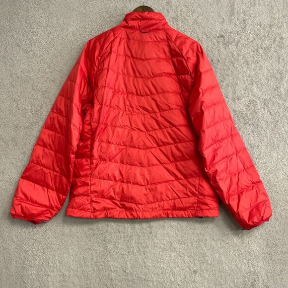 NEW Lands' End Men's L Full Zip Packable Down Jacket Classic Red Lightweight - Picture 2 of 10